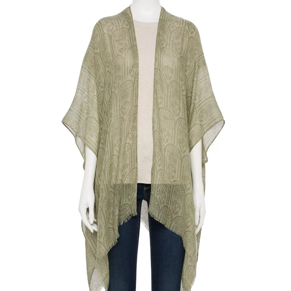 Sonoma ruana wrap light weight